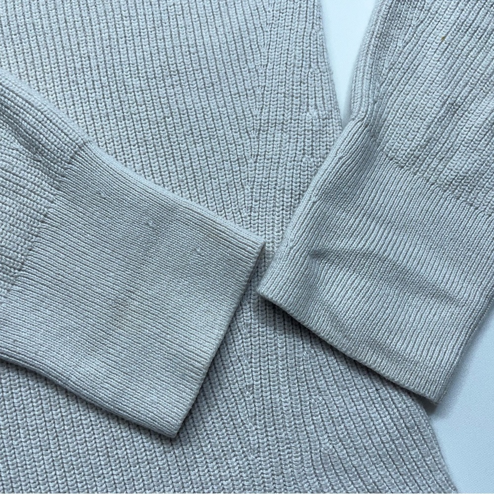 Lululemon Merino Wool Blend Ribbed Crewneck Sweater Womens Size 6 Ivory LW3GKAS - Picture 9 of 13